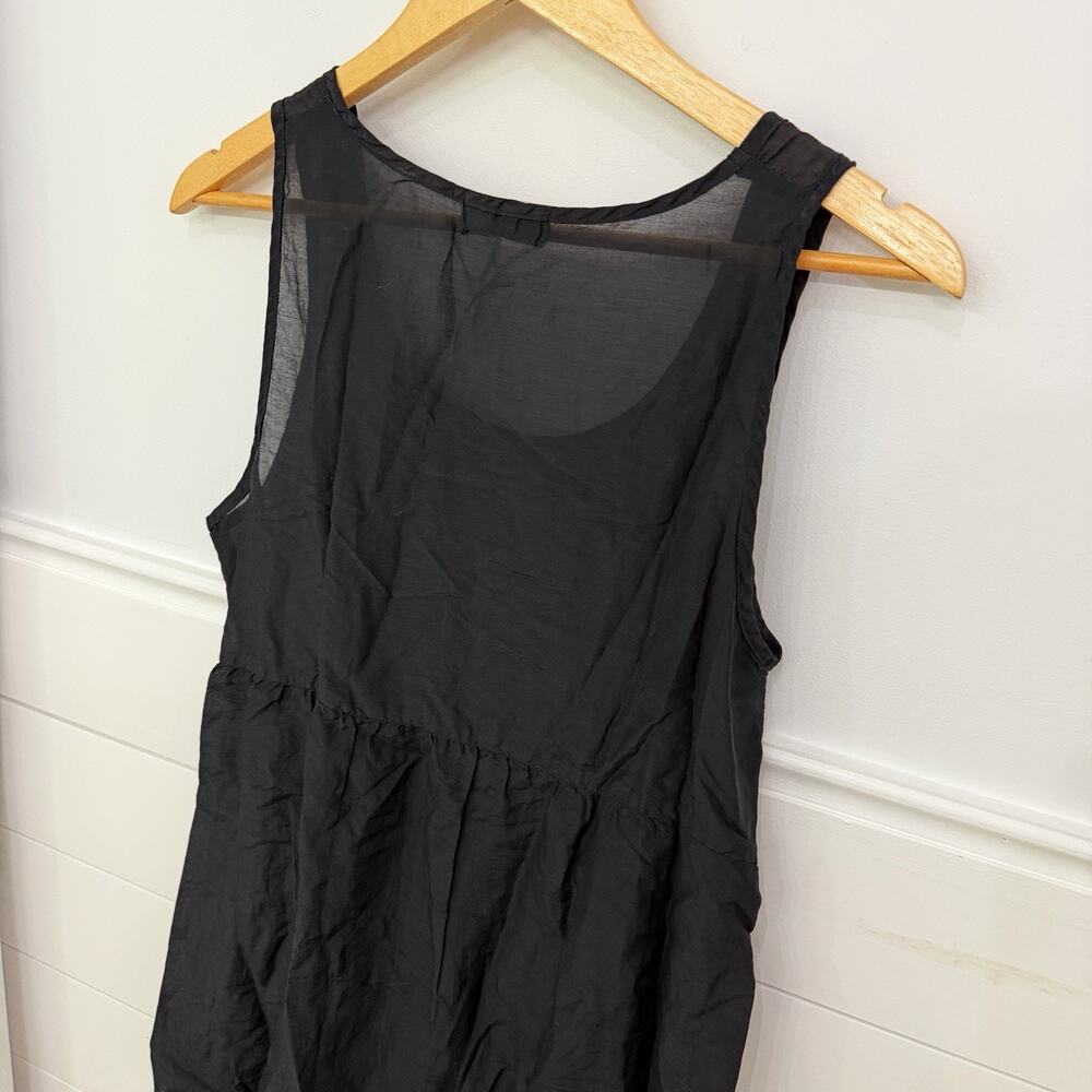Women’s CP Shades Lot Of Two Tank Tops Black White Silk Blend Size Small S - Picture 6 of 10